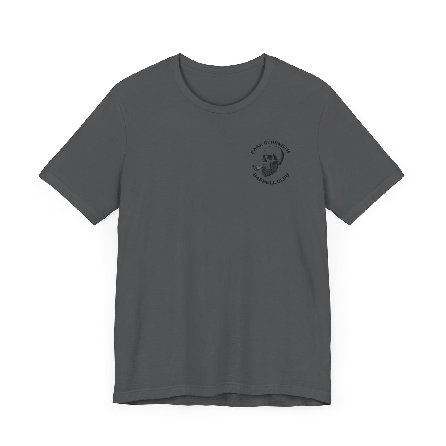 Cask Strength Barbell Club Tee- Asphalt