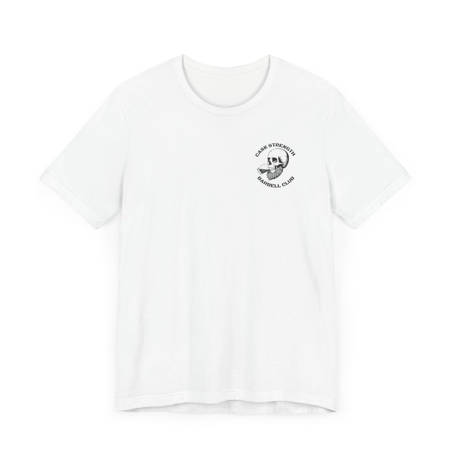 Cask Strength Barbell Club Tee- White