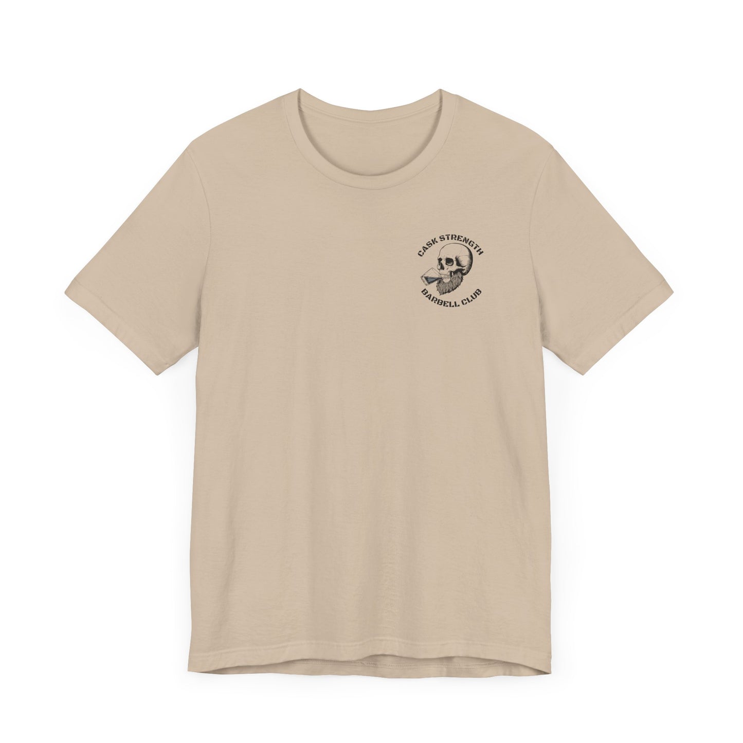 Cask Strength Barbell Club Tee- Tan
